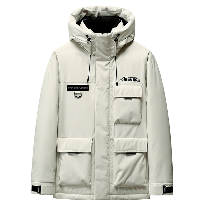 【CC家CC】冬季户外情侣款一衣多穿连帽三防工装羽绒服 82535