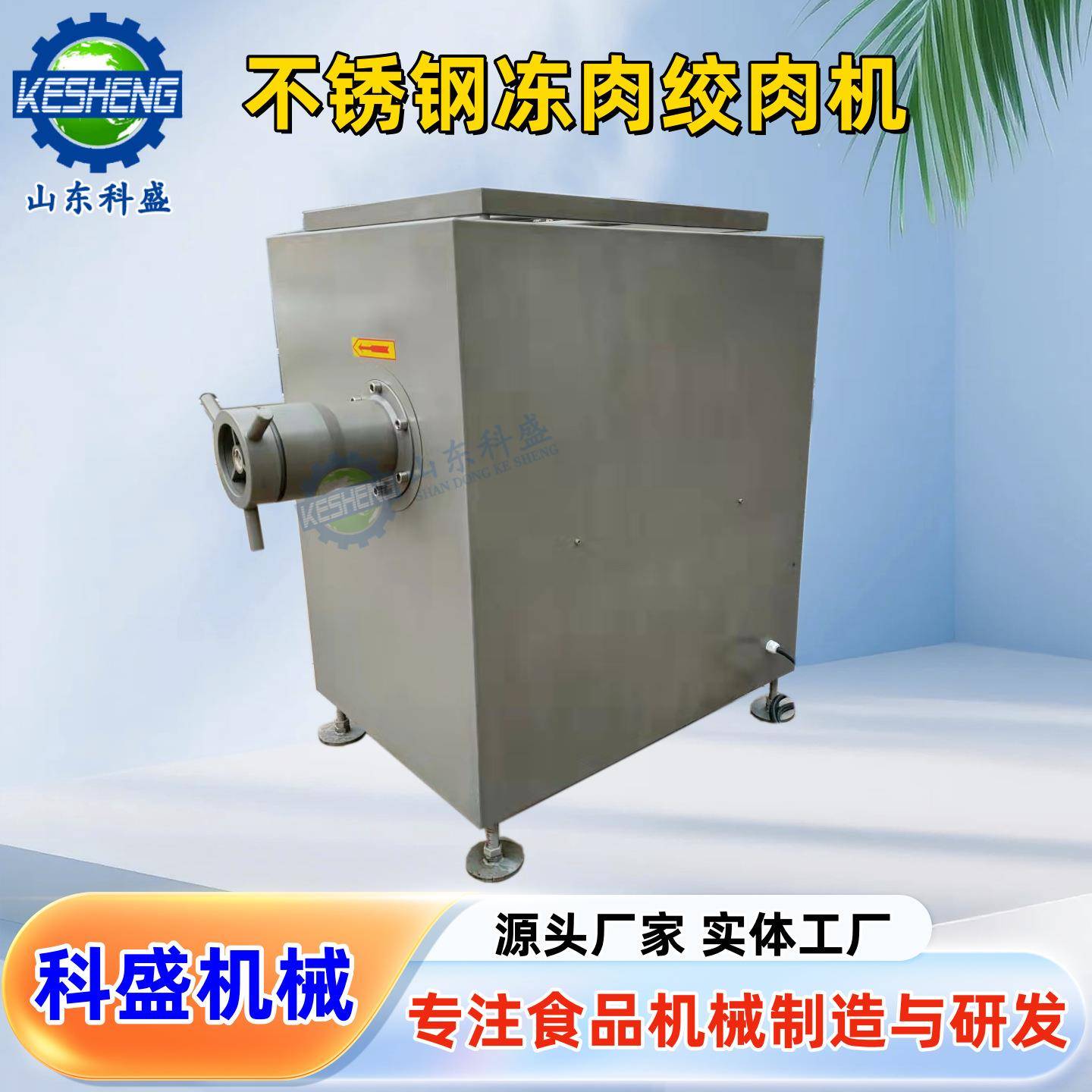不锈钢鸡胸肉绞肉机 肉馅绞泥机 250型冻肉破碎绞肉机商用