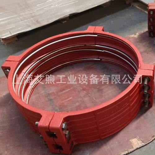 KRHK圆焊钢环型挠性接头720.820加宽型卡箍式柔性管接头