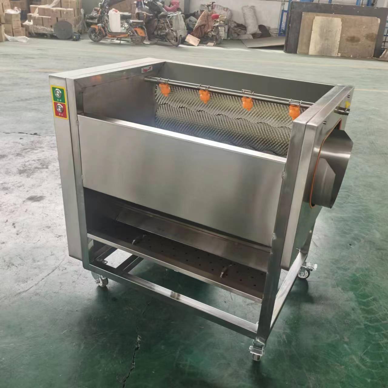 全自动毛刷清洗机 红薯土豆清洗去皮机洗姜机 果蔬清洗机