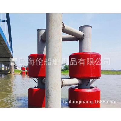 各种桥梁防撞设施青岛海伦箱形自浮式复合材料防撞装置