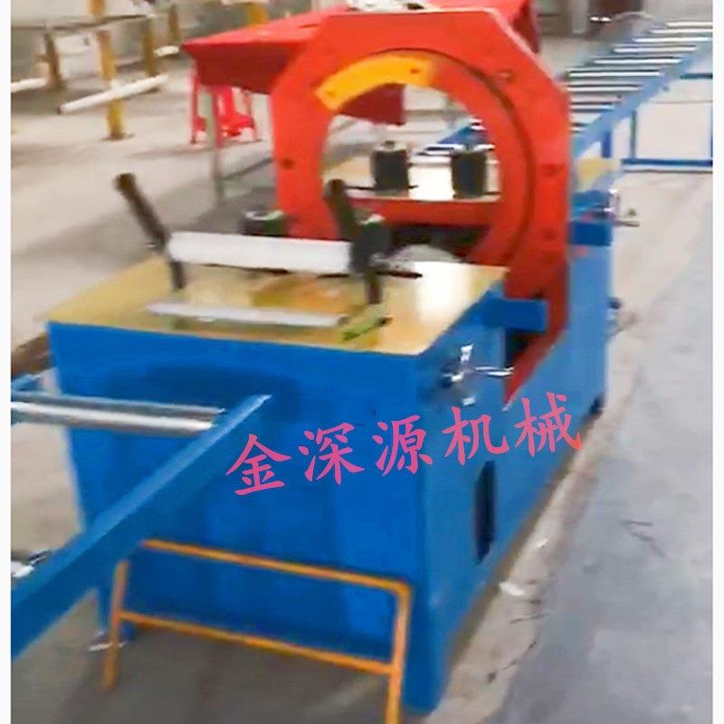 水平式缠绕膜全自动包装机缠膜机管材纸箱铝型材缠绕式打包机械