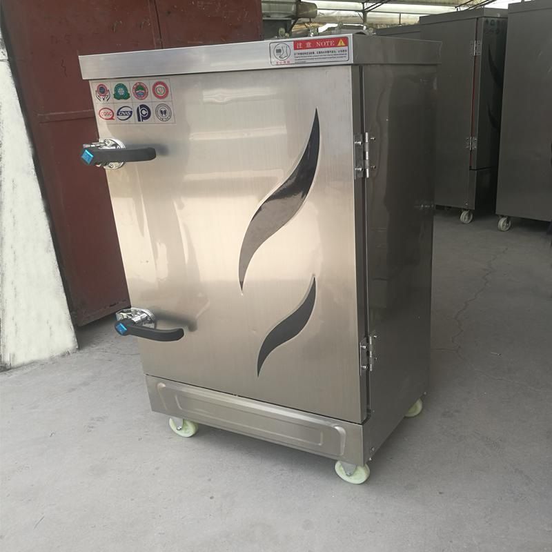 厂家现货燃气蒸饭车 商用厨房单门双门三门蒸饭柜 蒸箱型号规格