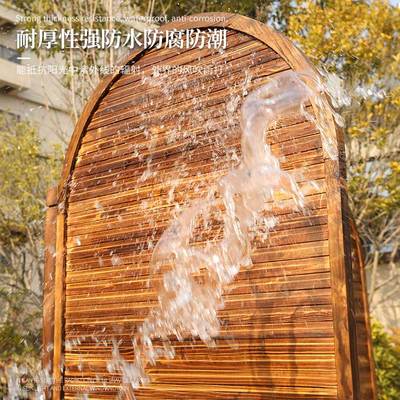 防腐木栅栏户外庭院篱笆围栏别墅护栏造景室外围墙小院子菜园花圃