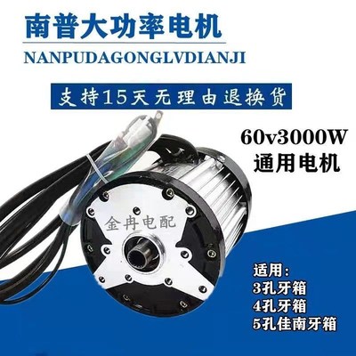 南普新款中国大陆大功率电机拉货永磁改装直流无刷18002200W3000W