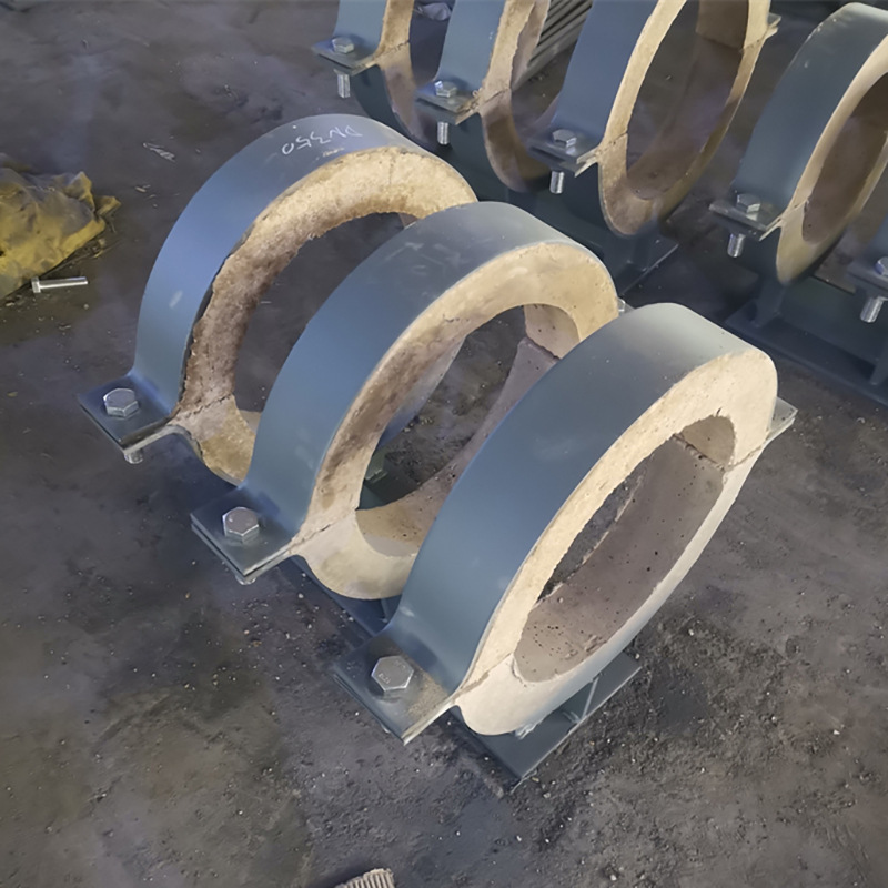 埋地指向隔热管托滑动隔热管托 固定隔热管箍 单管夹蛭石隔热管托