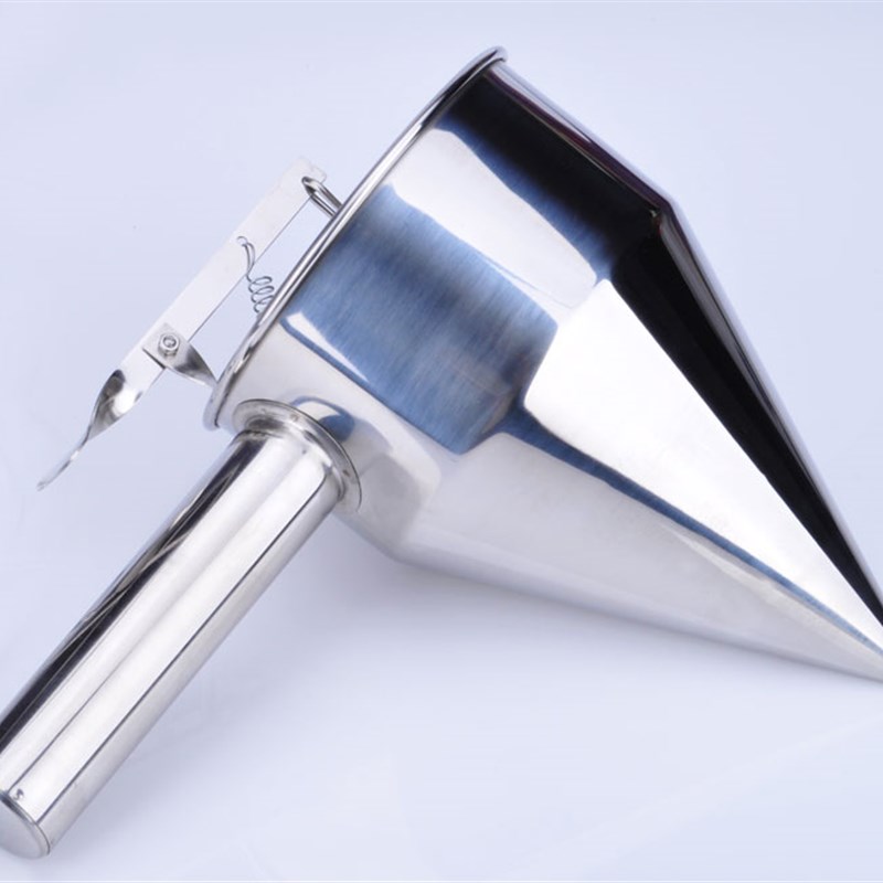 不锈钢章鱼漏斗小丸子工具锥形漏斗做奶油蛋糕尖嘴漏斗送架子包邮