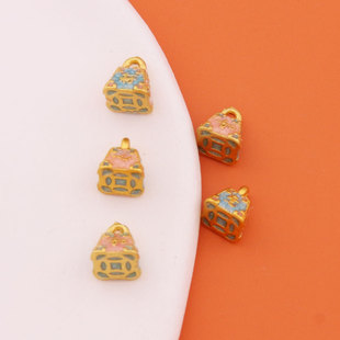 DIY铜钱秤砣饰品铜配件保色手工编织手链项链串珠吊坠挂件批发