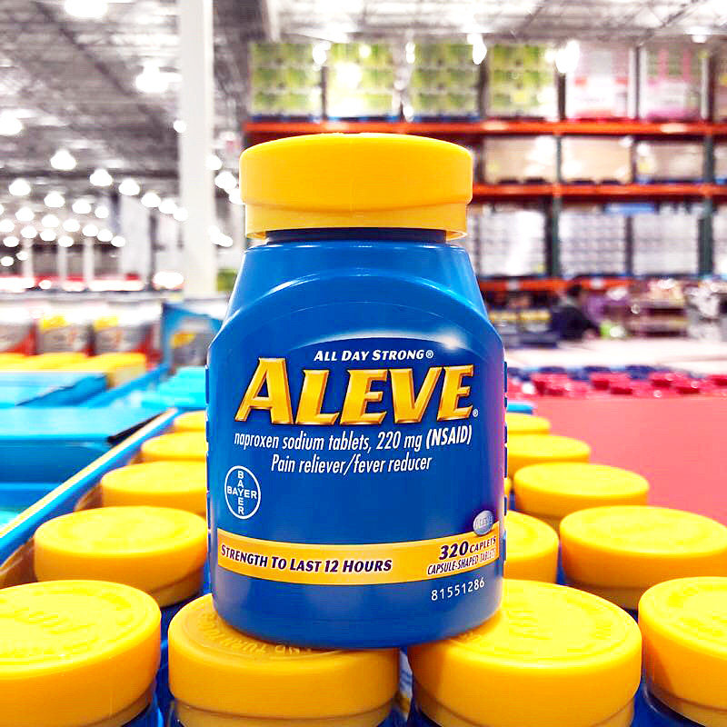【美国直邮】拜耳aleve萘普生钠止痛片90粒 缓解关节炎风湿骨痛经