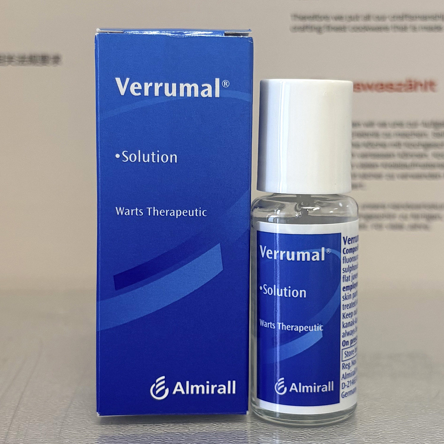 马来西亚正品新药鸡眼药德国verrumal寻常疣扁平疣跖疣治疗剂1