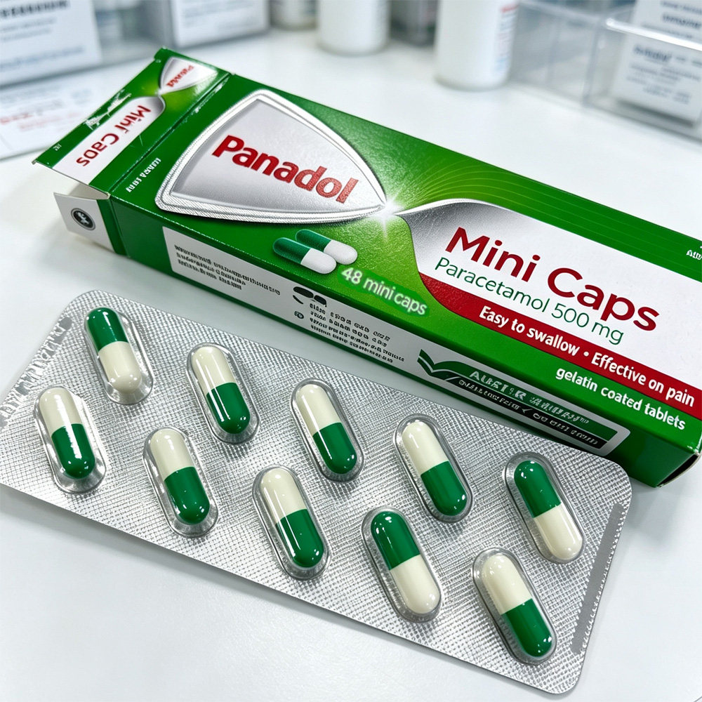 澳洲直邮PANADOL扑热息痛迷你胶囊头疼发烧流鼻涕喉咙痛感冒咳嗽1
