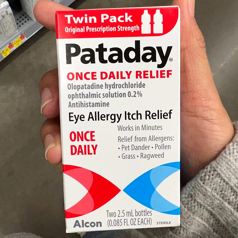 美国直邮Pataday滴眼液盐酸奥洛他定alcon粉尘花粉过敏痒眼药水1
