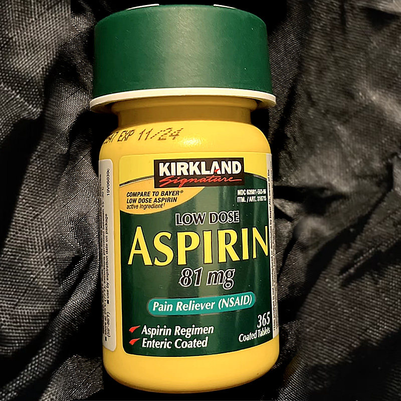 美国直邮溯源 Bayer阿司匹林肠溶片低剂量81mg拜耳心脑血管药1