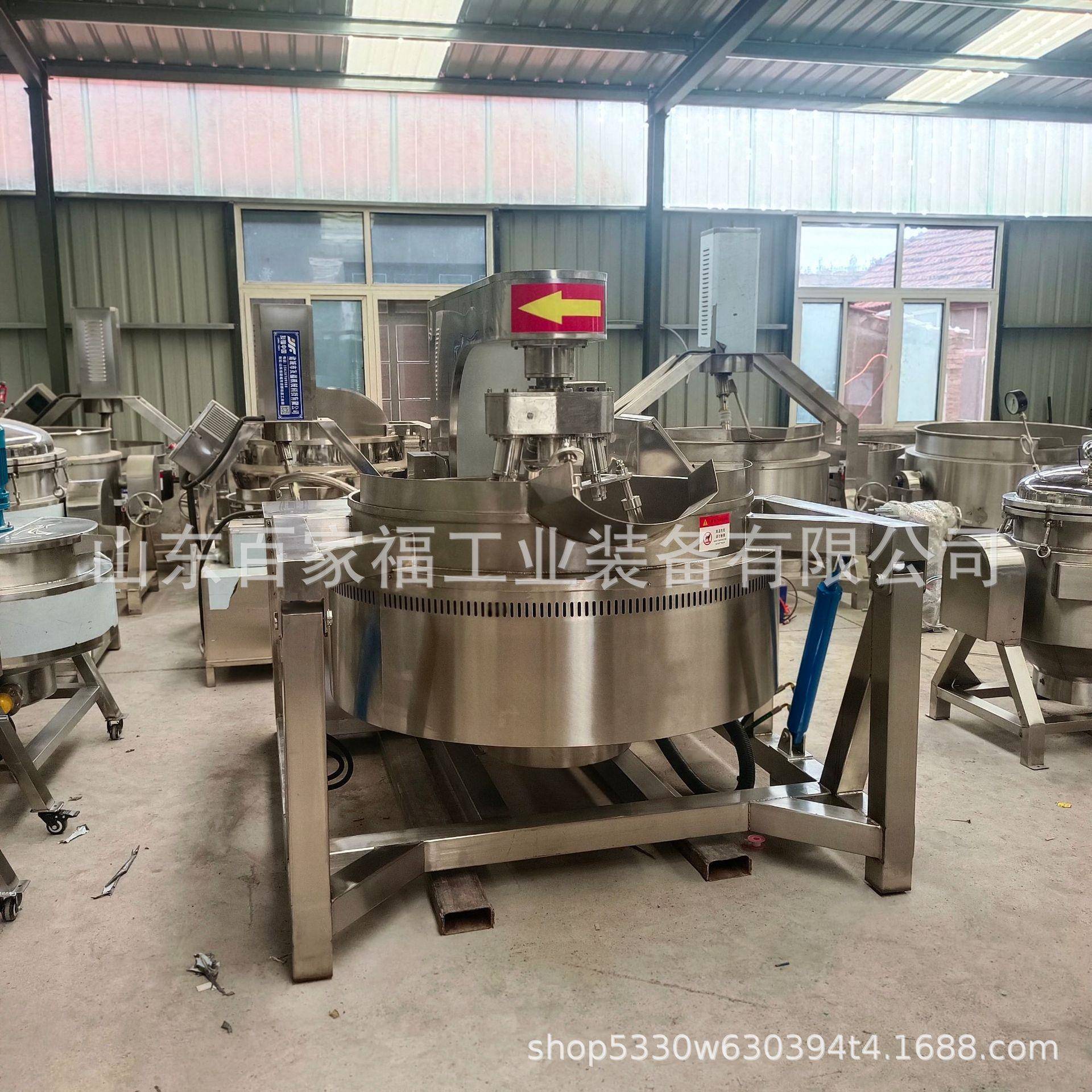 定制红豆沙陷多功能炒料机不锈钢麻辣酱炒制锅蒸汽型行星搅拌炒锅