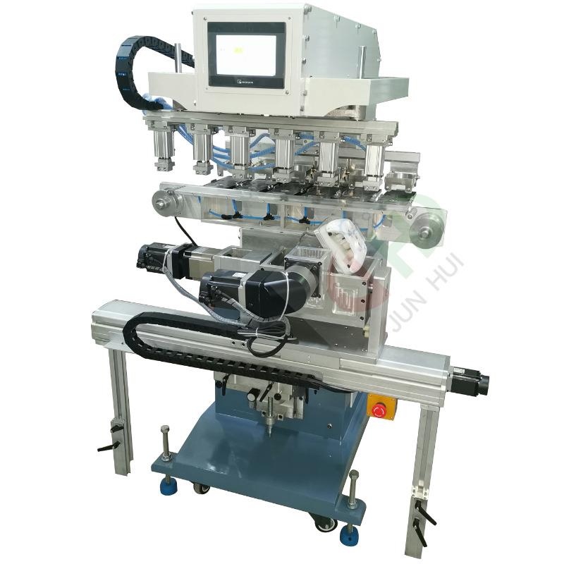 六色移印机伺服油盅机游戏手柄汽车模型0-350°翻转印刷移印机