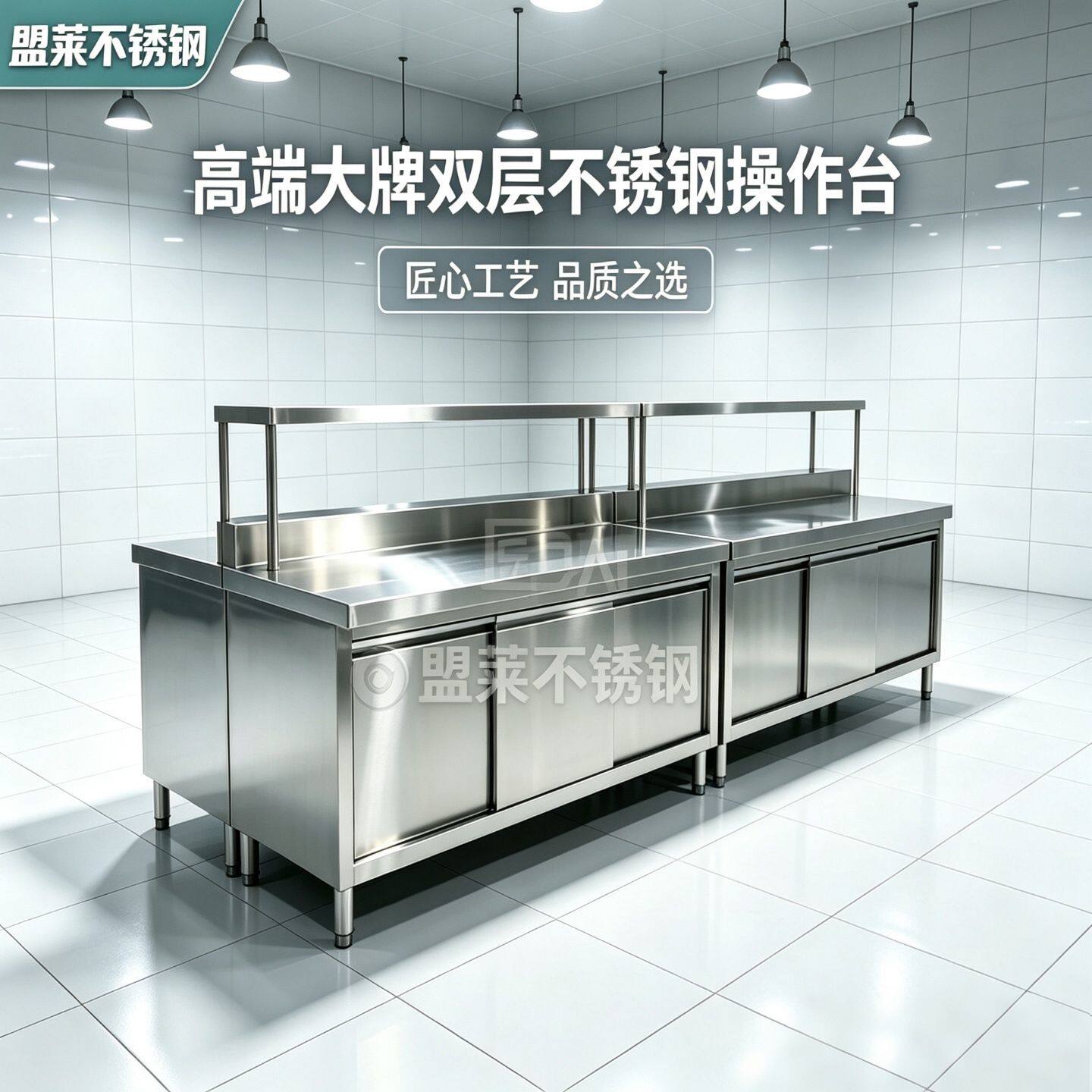 加工定制不锈钢工作台 餐饮厨房切菜打包操作打荷台不锈钢工作桌