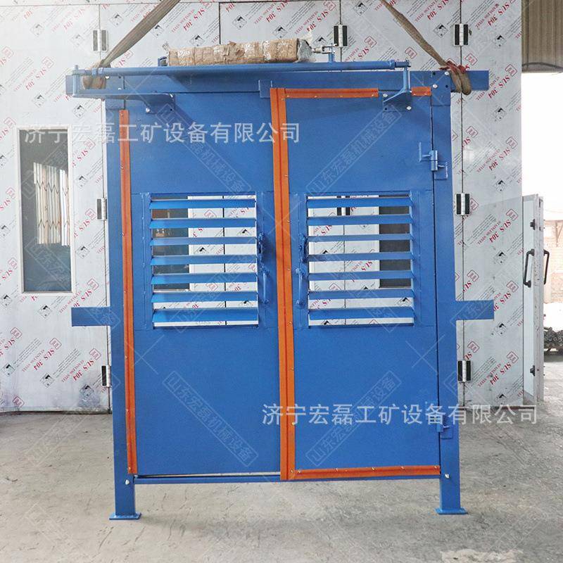 井下百叶窗无压风门矿用手动无压调节风门双向行人全自动平衡风门