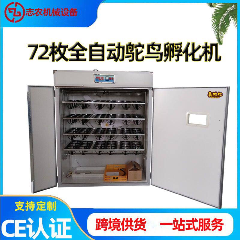 工厂定制72枚全自动鸵鸟蛋孵化器鸵鸟用智能型孵蛋机大型孵化机