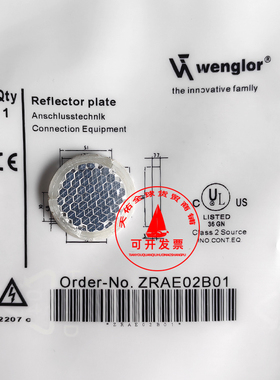 Wenglor传感器电反光板 Z90R015 ZRMR02K01 RR21KM RR25KP RR25KM