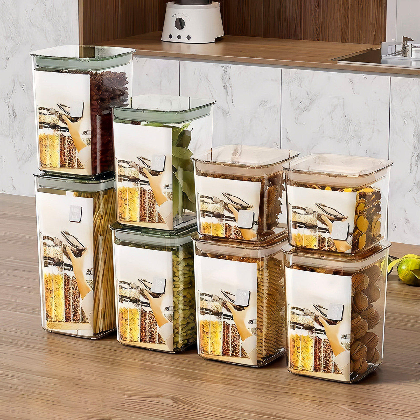 密封罐五谷杂粮厨房收纳盒食品级透明塑料罐密封盒干货茶叶储物罐,厨房/烹饪用具,密封罐,淘宝优惠券,粉丝福利购,淘宝优惠卷