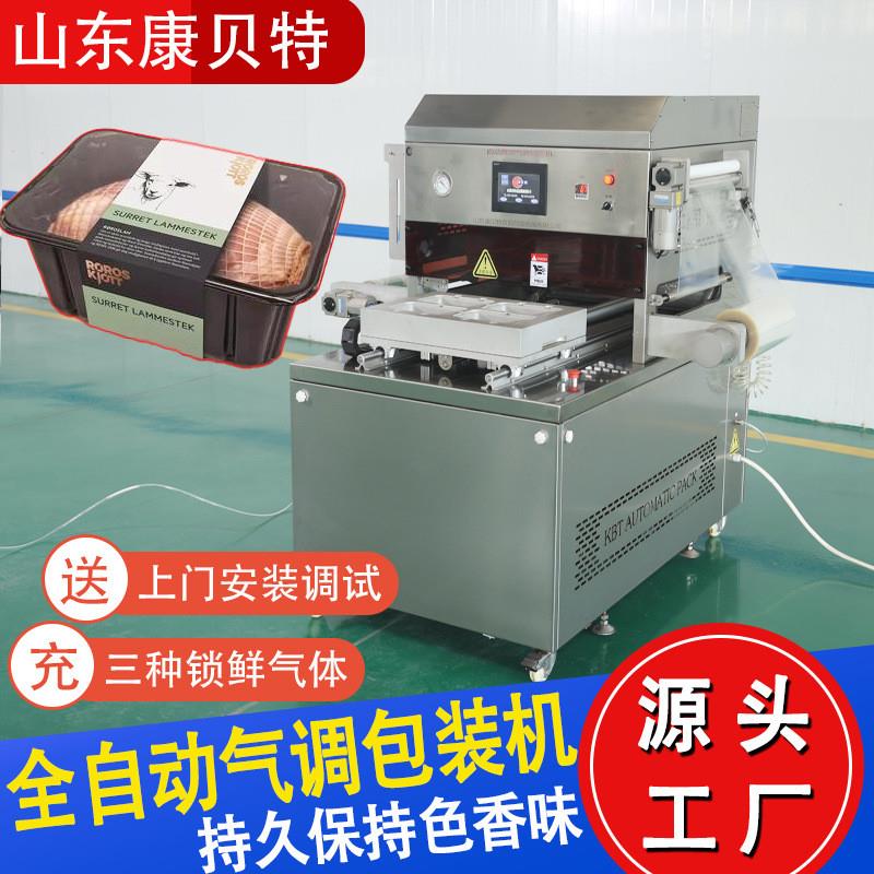 生鲜鸭肠冰鲜鸡肉复合气调包装机 全自动猪肉锁鲜包装新技术设备
