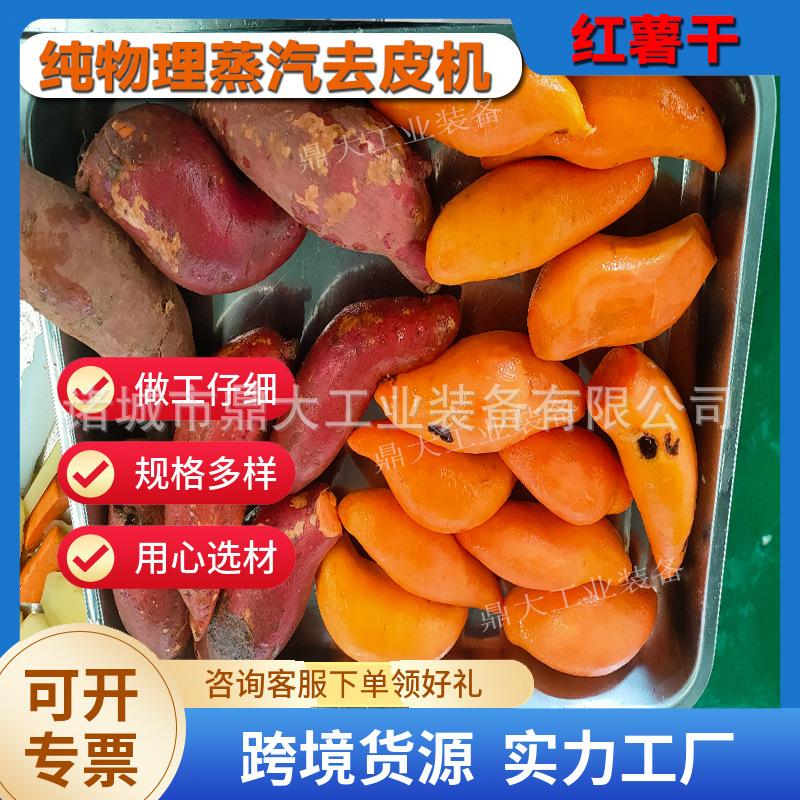 全自动果蔬葡萄蒸汽去皮机 红薯去皮 黄桃剥皮机 鼎大工业