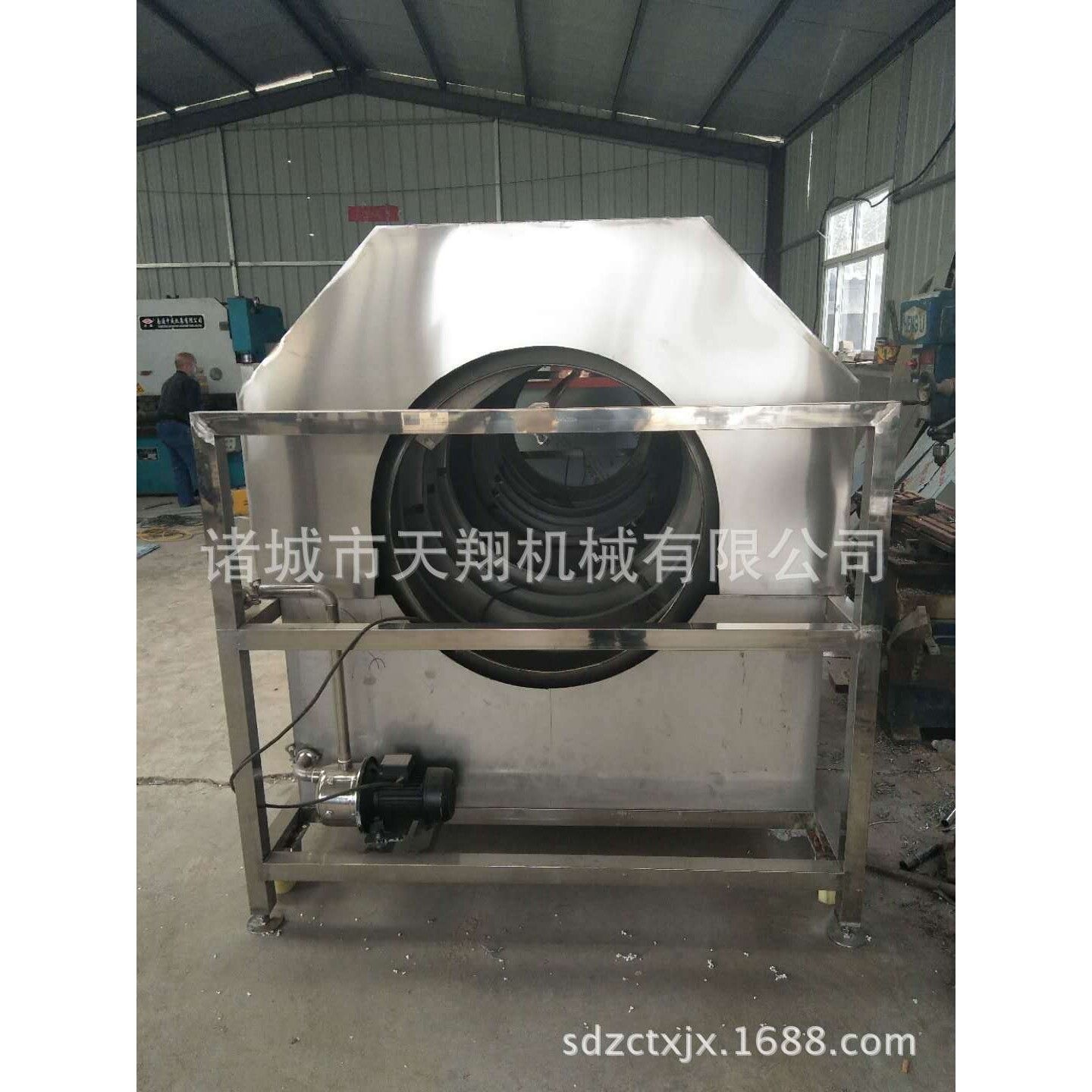 鲍鱼滚筒式清洗机 软包装袋洗袋机 滚筒式旋转清洗机 软包装毛刷