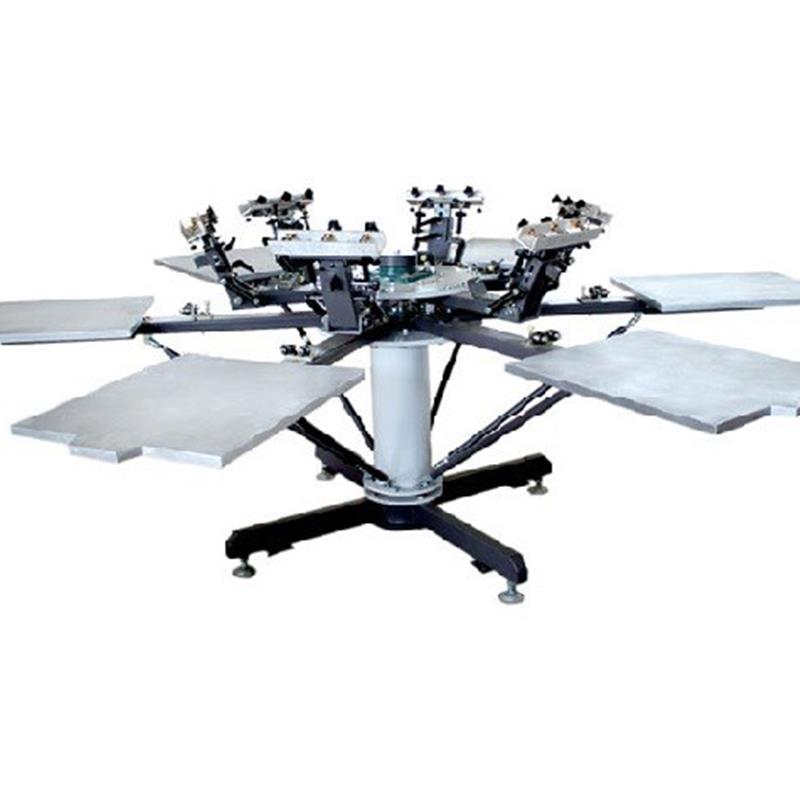 6色丝网印刷机 手动服装印花机  印花机套色丝印机screen printer