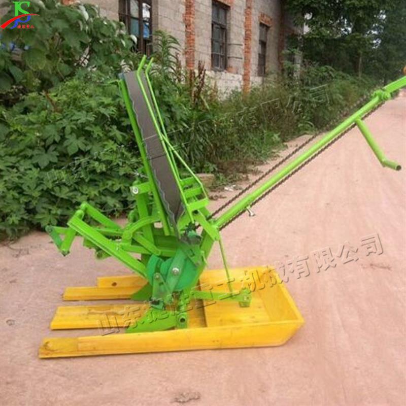 小型水稻栽苗补苗机 双行退步式手摇插秧机 农用水稻秧苗播种机