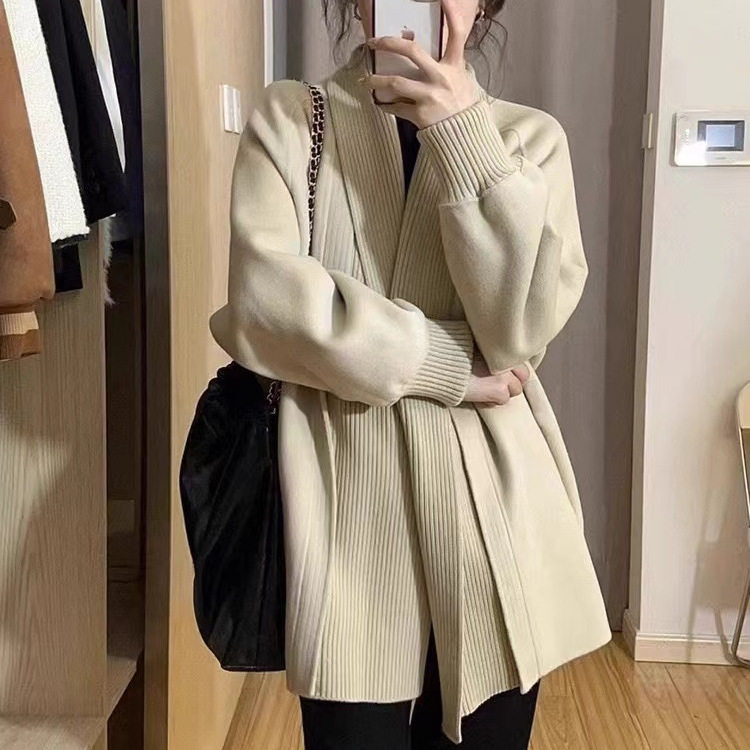 港味复古chic毛衣外套女装秋冬季新款设计感慵懒复古针织开衫女装
