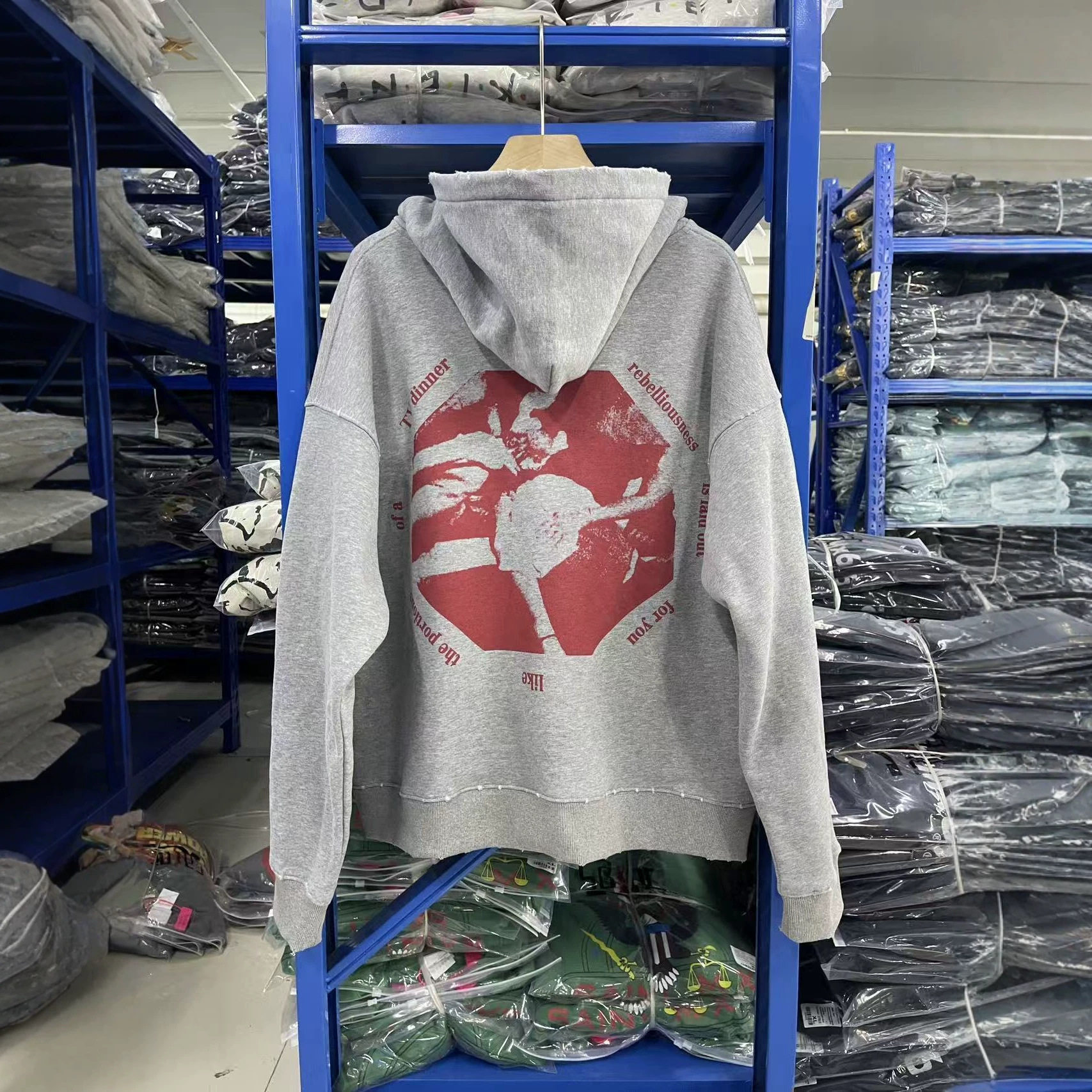 ERD忧郁的富二代你什么都不是做旧破坏连帽卫衣帽衫
