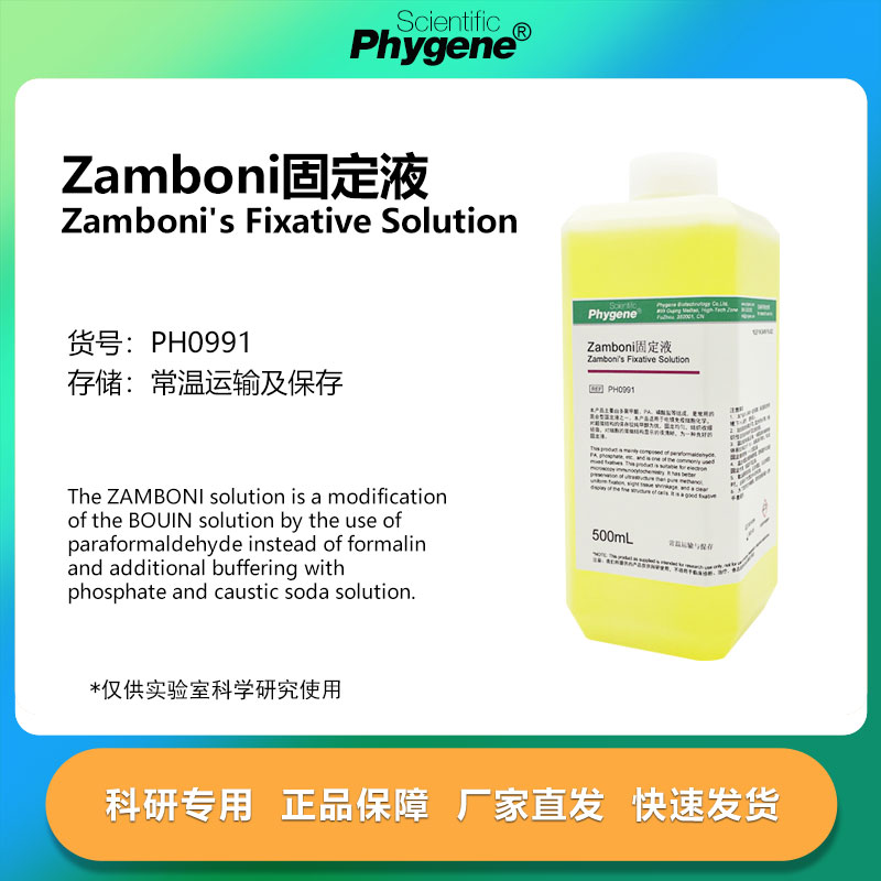 Zamboni固定液 Zamboni's Fixative 组织固定液 500mL PHYGENE
