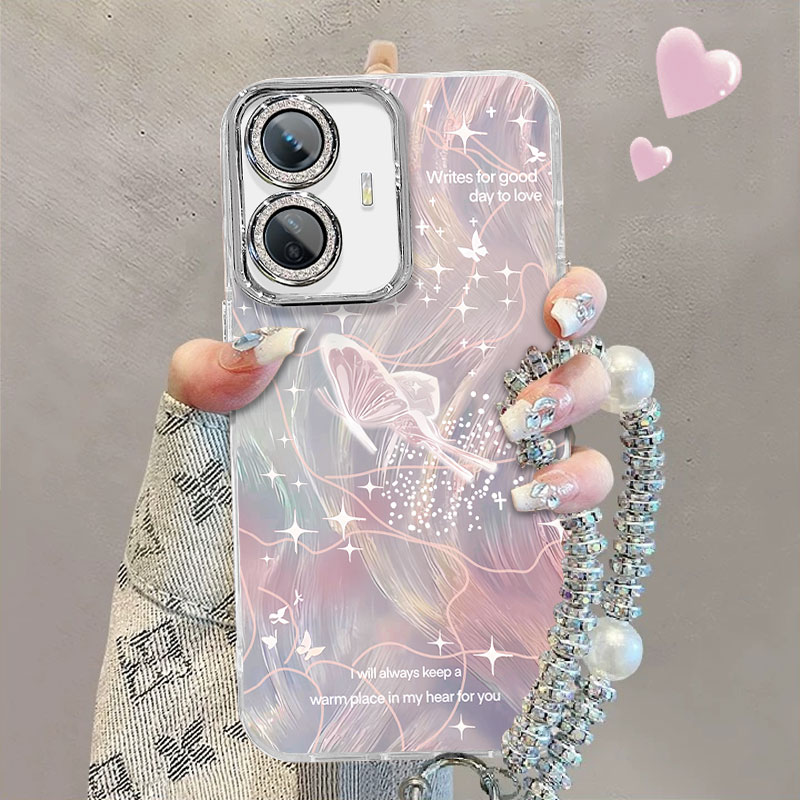 适用于vivoY77e手机壳V2166BA线条蝴蝶viv0y77e简约voivy77e全包v2l66ba女vovo y77e新款vivly77e防摔保护套