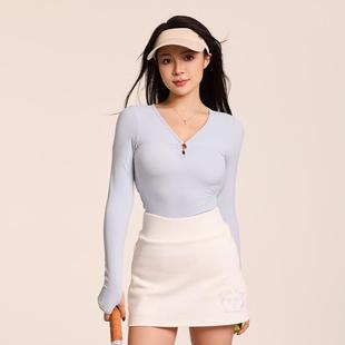 skims同款云朵柔顺塑身面料打底衣吸汗速干网球羽毛球打底上衣
