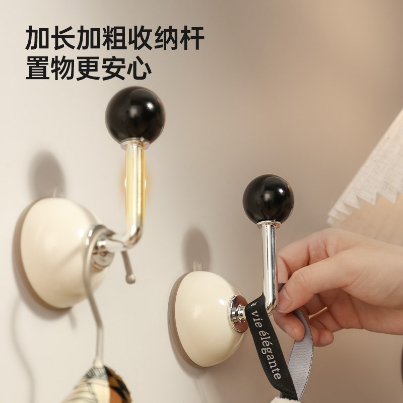 窗帘挂钩奶油风免打孔捆绑带门帘浴G帘固定器侧钩收拢收纳卡扣