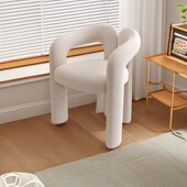 网红化妆椅卧室化妆凳子q轻奢高级梳妆台椅子家用餐椅美甲店靠背