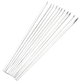 304不锈钢烧烤签子25cm烤箱家用直条扁签羊R肉串烤肉铁签子工具