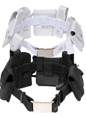 黑色八大件腰带一套执勤武装带白色巡逻腰带多功能腰带新标六件套