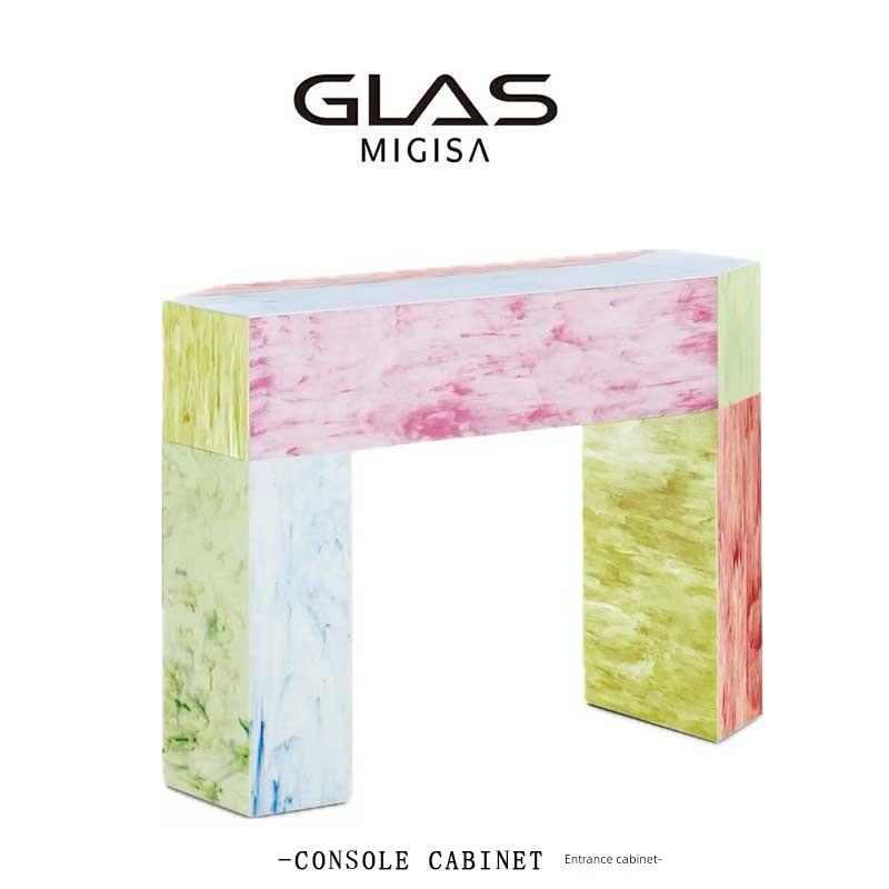 GLAS MIGISA意式极简入户玻璃玄关柜置物柜孟菲斯风格客厅装饰柜