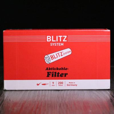 【新版】瑞士进口闪电BLITZ烟斗过滤芯9MM活性炭滤芯烟嘴过滤器