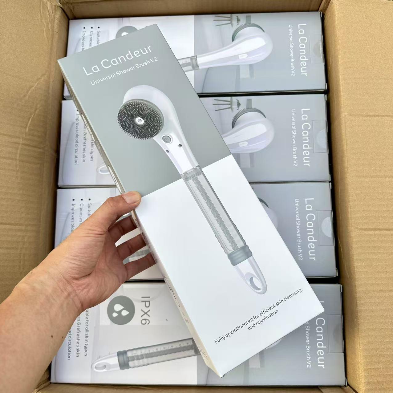 搓澡神器！出口外单！全身水洗IPX6级防水电动洗澡清洁刷5件套装