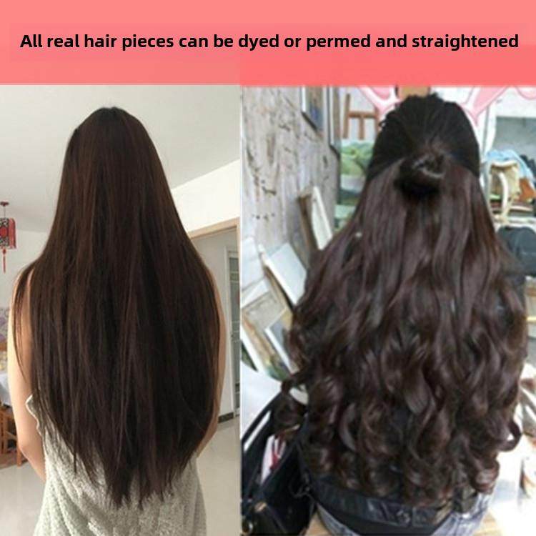 真正的头发片一件无形的无缝头发延伸片真正的头发可以染色和烫发,美发护发/假发,直发片,淘宝优惠券,粉丝福利购,淘宝优惠卷