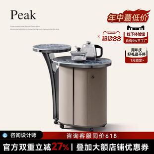 诚骏移动茶桌家用小茶台一体烧水壶全自动泡茶岩板茶水柜阳台茶车
