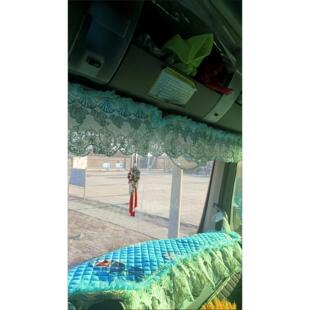 大货车前挡风玻璃花边穗子卡车流苏吊穗挂件挡光板套遮阳板套装饰