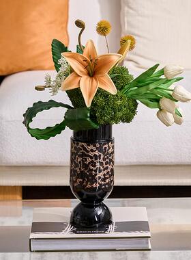 意大利装饰几何立体饰品插花香薰装饰盒组合套装修脚店健康中心