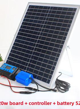 12V20W/18V10W/6W太阳能电池板电池组件发电充电瓶光伏电池板监测