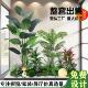 仿真绿植组合造景楼梯下商场热带假植物景观假树室内盆栽装 饰摆件