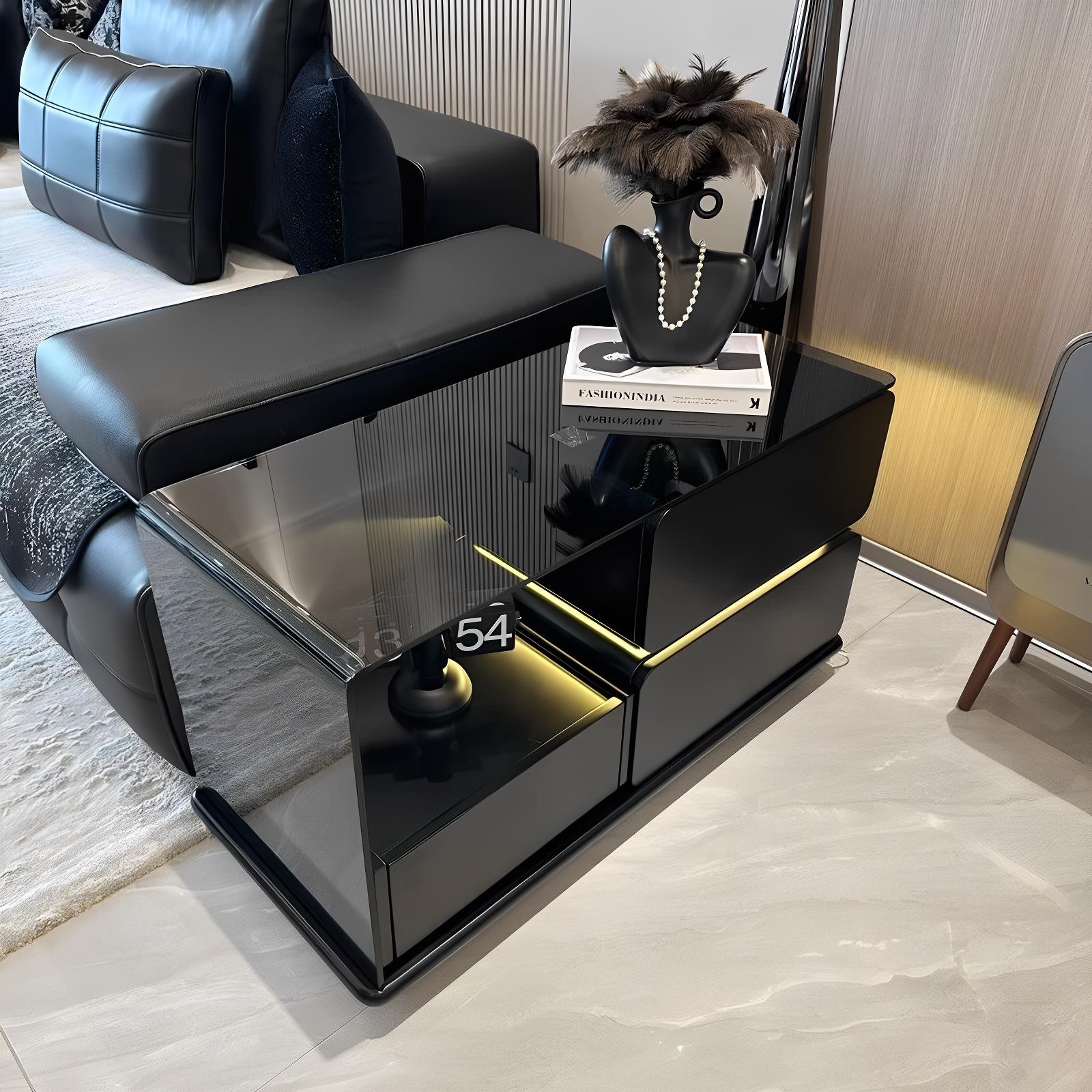 2025新款沙发边几客厅小推车床头边柜意式可移动茶几家用角几边桌