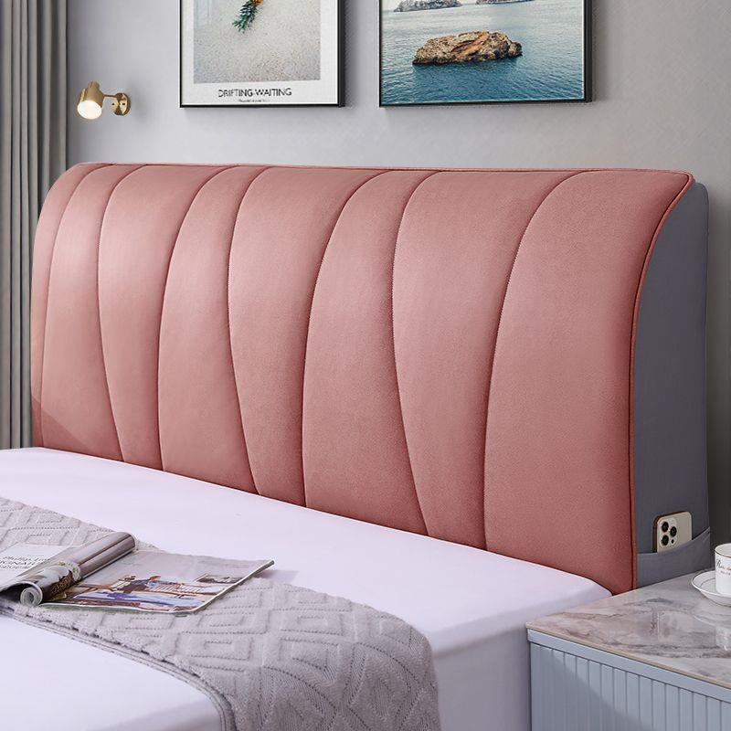 科技布2023新款全包床头套罩软包加厚现代通用夹棉木床靠背防尘套