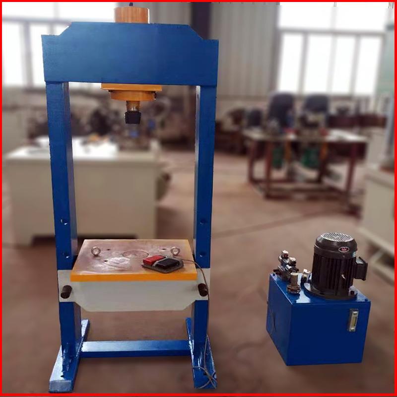 厂家定制50t小型龙门液压机立式压装伺服电机可移动泵站手动压机